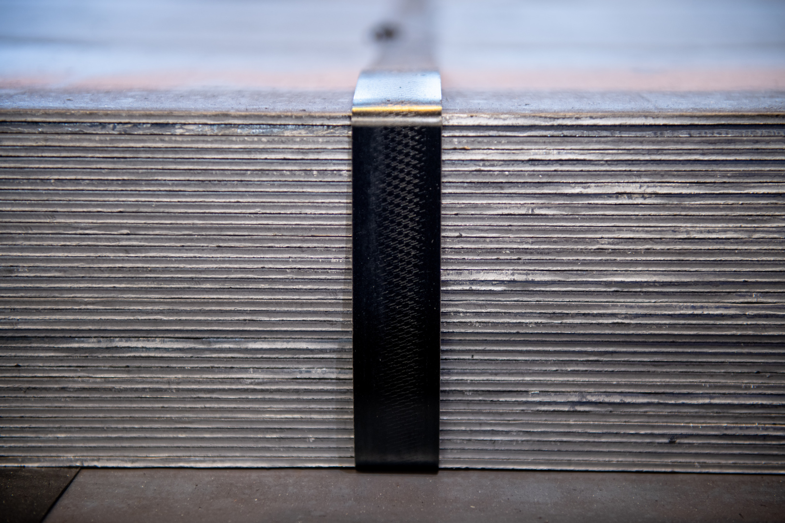 Stacked steel sheets ready for delivery